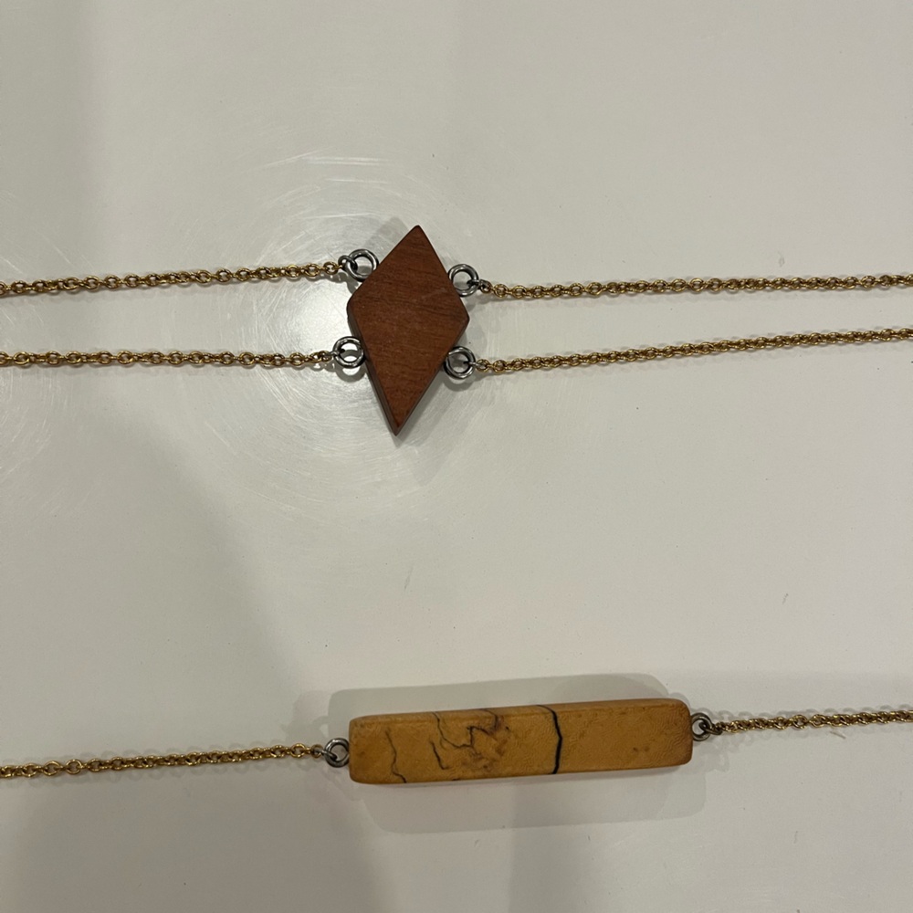 Handmade wooden chokers(2)